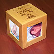 419214 - Personalized Baby Photo Cube - In the Beginning Design